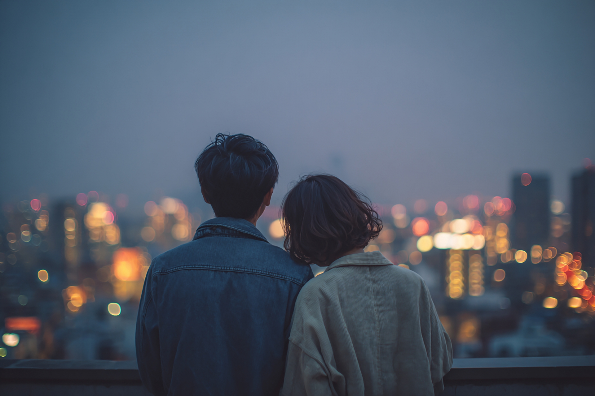 女性が浮気相手と寄り添う画像